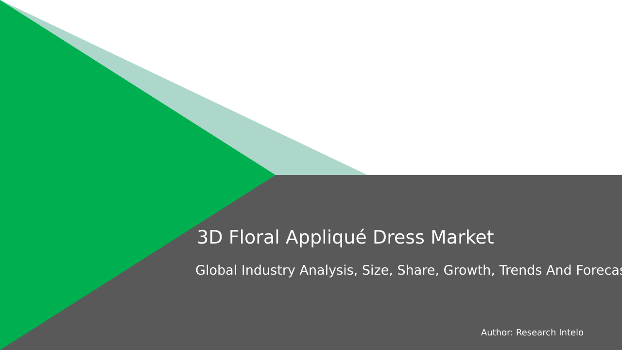 3D Floral Appliqué Dress Market Research Report 2033
